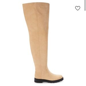 Stuart Weitzman Beige Over-the-Knee Boots